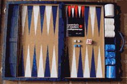 Crisloid Championship Backgammon Set in BLUE